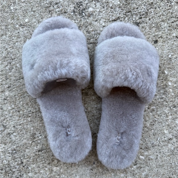 UGG Shoes - UGG Cozette Sheepskin Slide Slippers Oyster